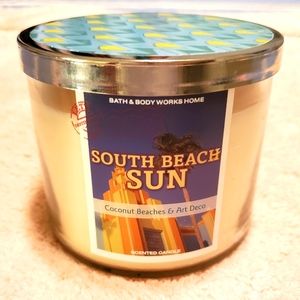 NEW 3-Wick Candle from B&BW "South Beach Sun"